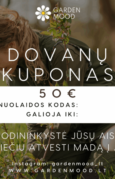 virtualus dovanų kuponas