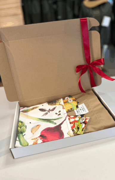 Set „Gemüseliebhaber“ (Schürze mit Samen)