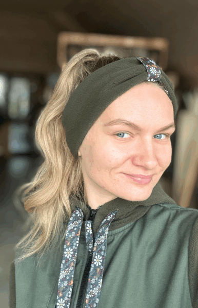 Stirnband "Daisy" (grün)